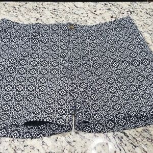 Black and white shorts